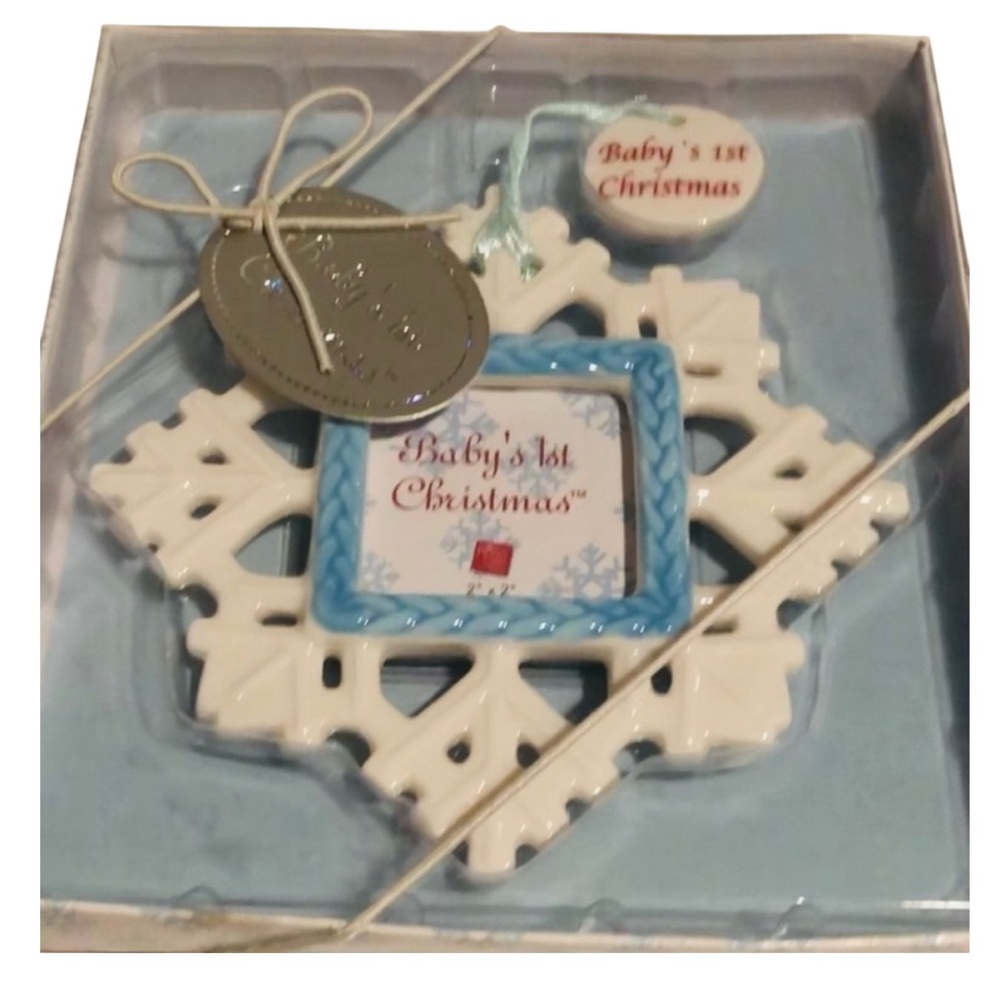Baby's 1st Christmas Snowflake Ornament
